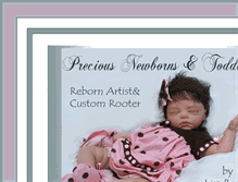 Tablet Screenshot of preciousnewborns.com